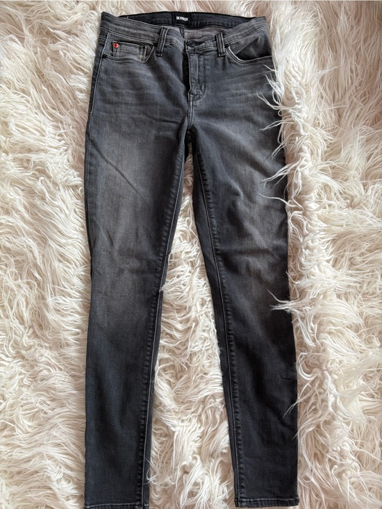Hudson Jeans Denim - HUDSON Natalie Super Skinny Faded Black Grey Denim Jeans Size 27